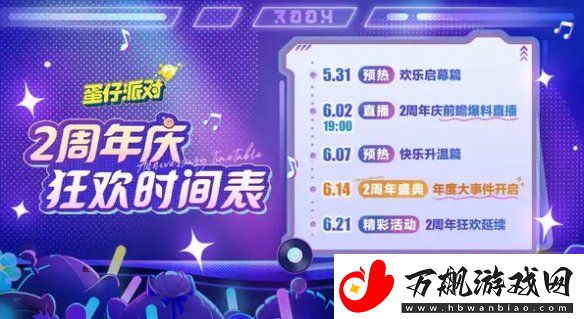 蛋仔派对2周年庆活动是什么