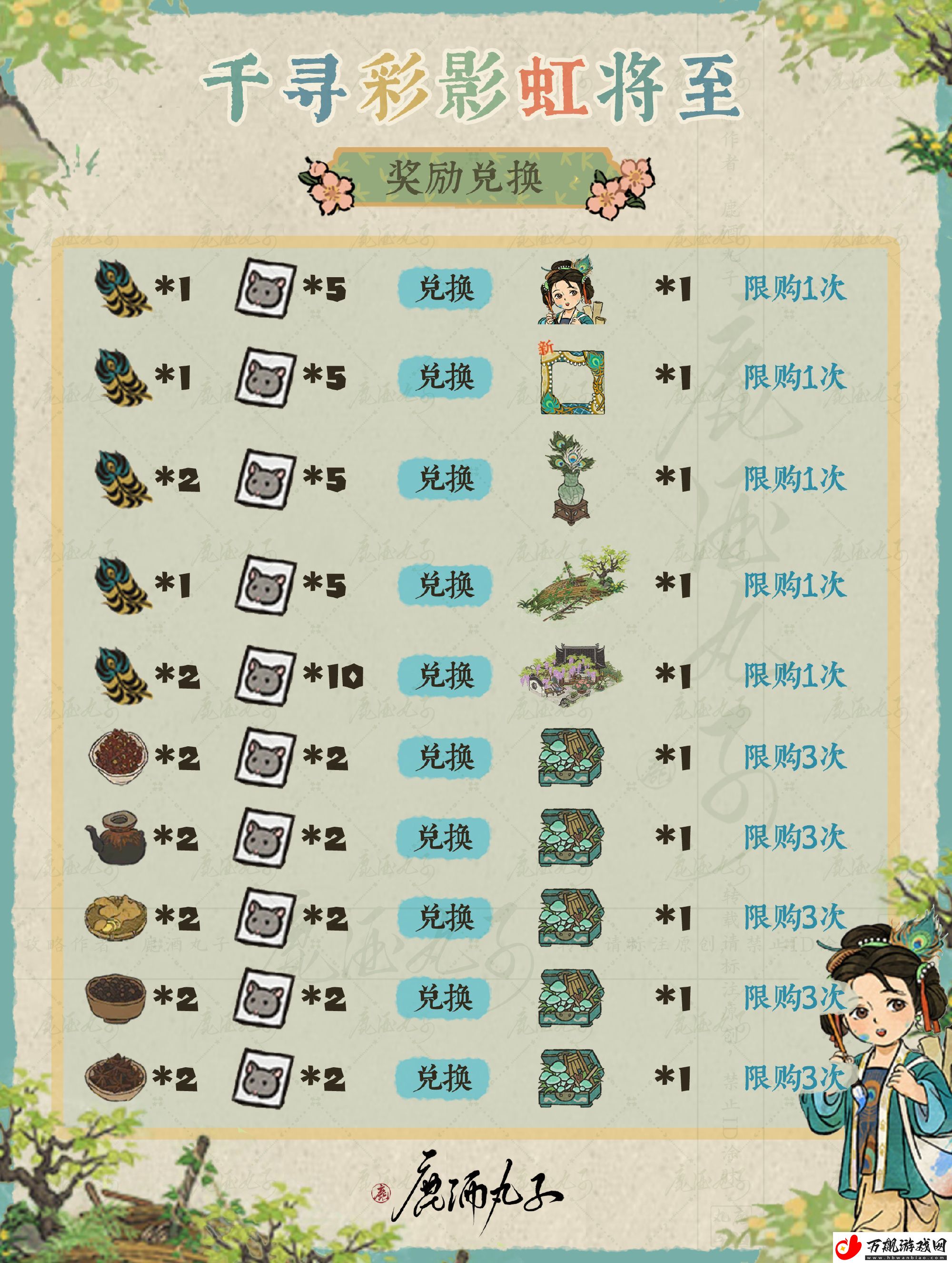 江南百景图千寻彩影虹将至怎么玩