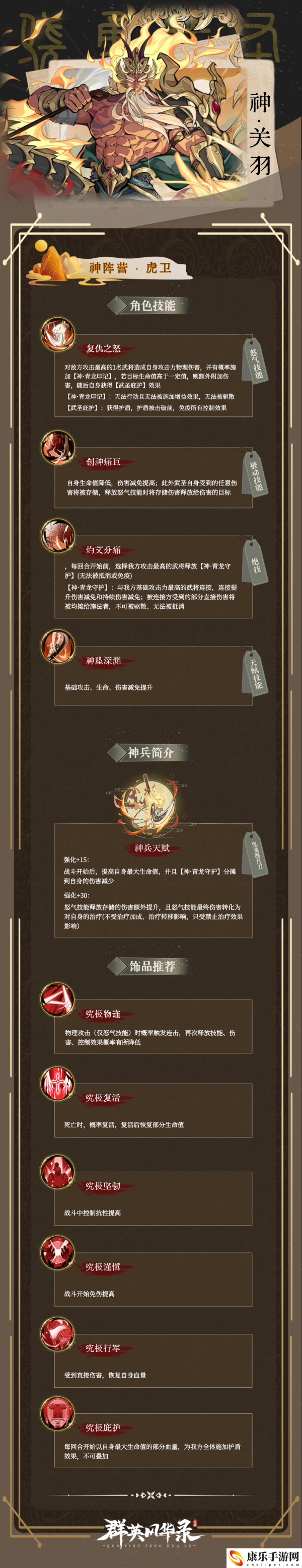 群英风华录神关羽具体一览 应对敌人连招的防御技巧