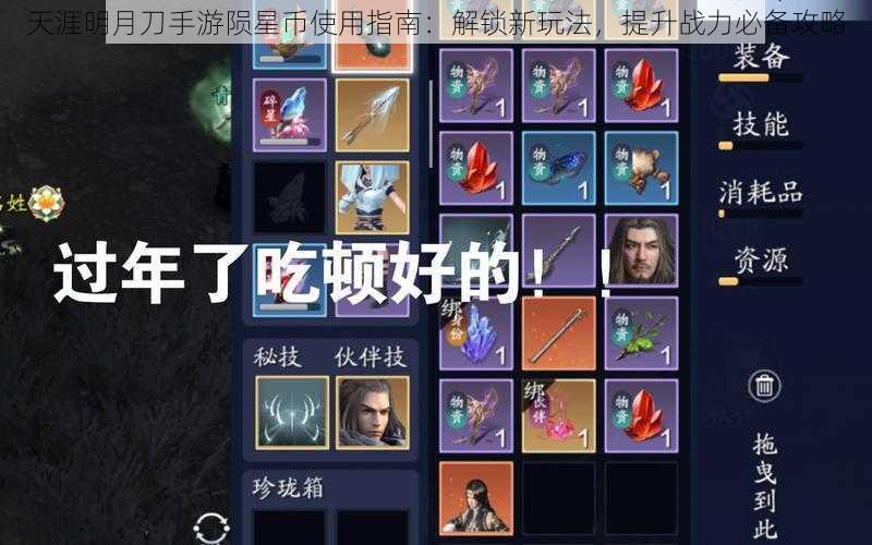 天涯明月刀手游陨星币使用指南:解锁新玩法,提升战力必备攻略
