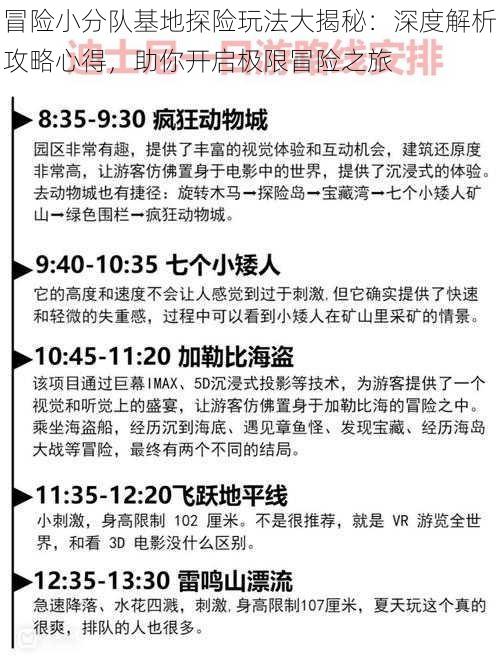 冒险小分队基地探险玩法大揭秘：深度解析攻略心得，助你开启极限冒险之旅