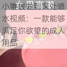 小雏被啪到深处喷水视频：一款能够满足你欲望的成人用品