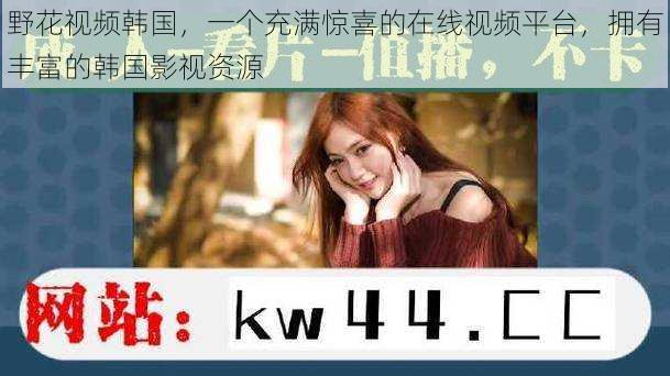 野花视频韩国,一个充满惊喜的在线视频平台,拥有丰富的韩国影视资源