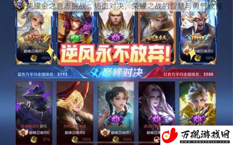 王者荣耀金之意志挑战
