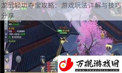龙武轻功夺宝攻略：游戏玩法详解与技巧分享