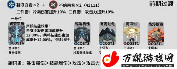 鸣潮凌阳声骸推荐