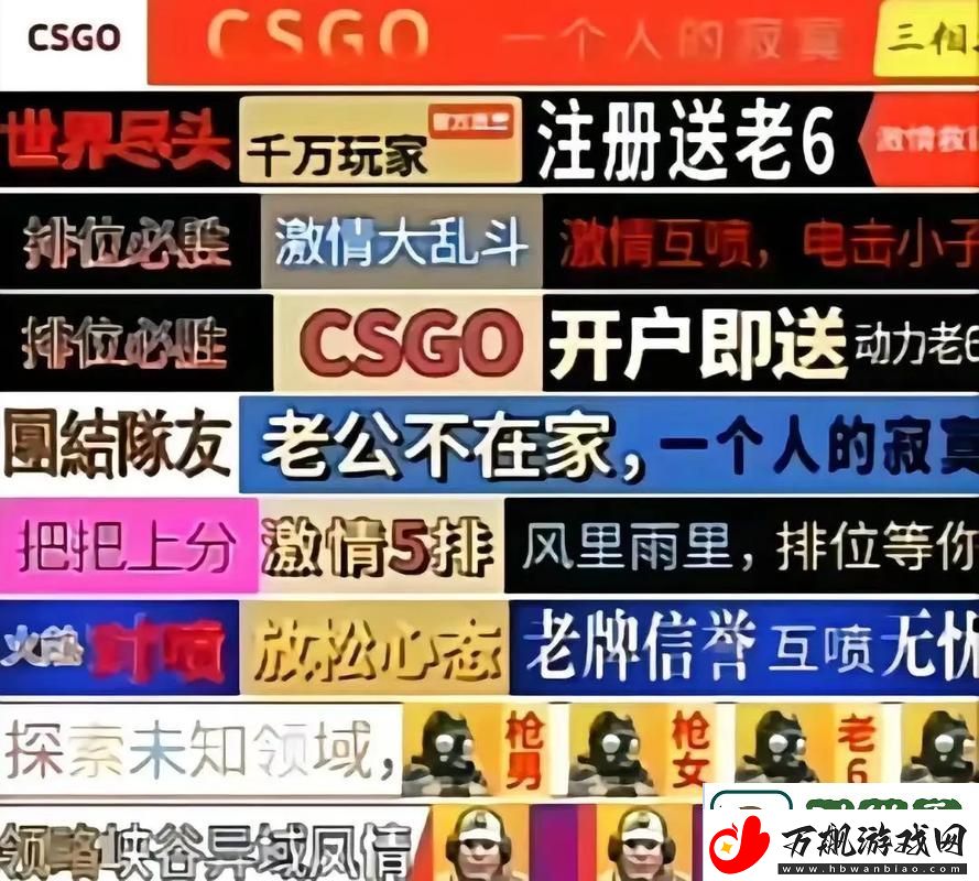 老婆不在家一个人寂寞CSGO文案：
